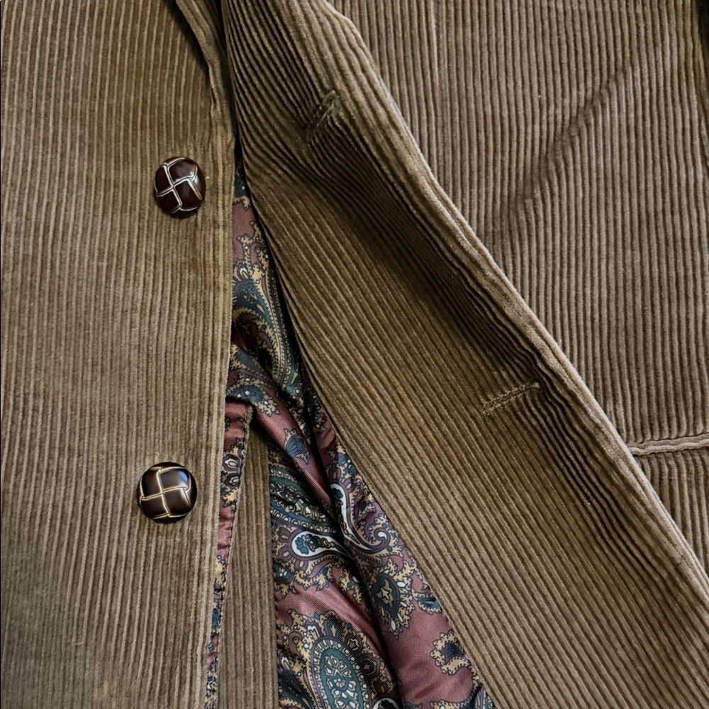 Lauren Ralph Lauren Tan Corduroy Blazer - Picture 8 of 15